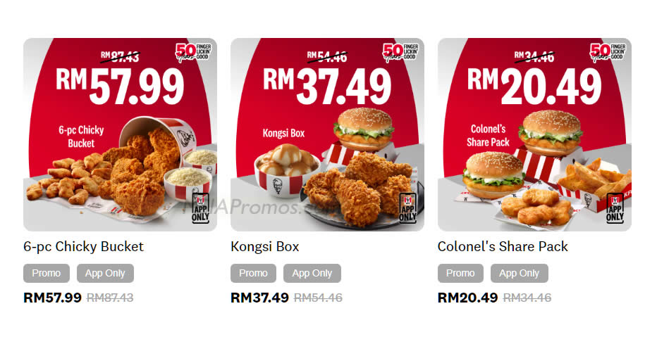 Featured image for Save up to RM29.44 with KFC M'sia latest App deals from 16 Aug 2023