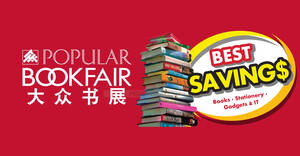 Featured image for POPULAR Bookfair at Johor Bahru City Square from 23 Aug – 3 Sep 2023