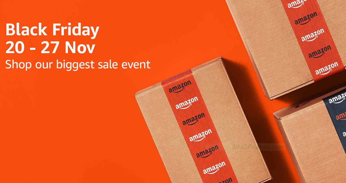 Featured image for Amazon.sg 2023 Black Friday biggest sale now on till 27 Nov, enjoy free delivery to Malaysia with min $40 spend