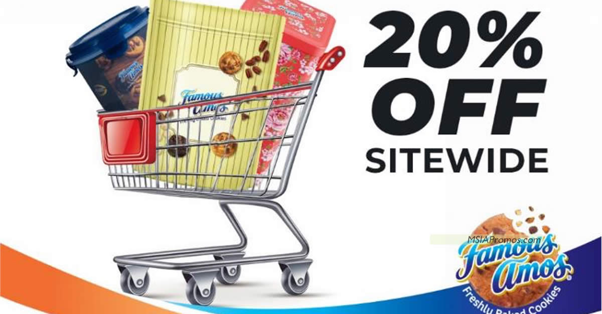 Featured image for Famous Amos M'sia enjoy 20% off sitewide (except promo & festive items) at online store till 28 Nov 2023