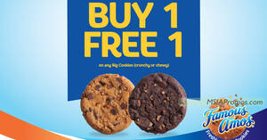 Featured image for Famous Amos M’sia has Buy-1-FREE-1 Big Cookie till 4 Dec 2023