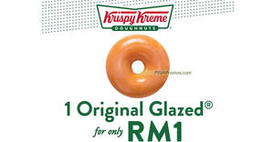 Featured image for Krispy Kreme Doughnuts M’sia has RM1 Original Glazed® doughnuts on 30 Nov 2023