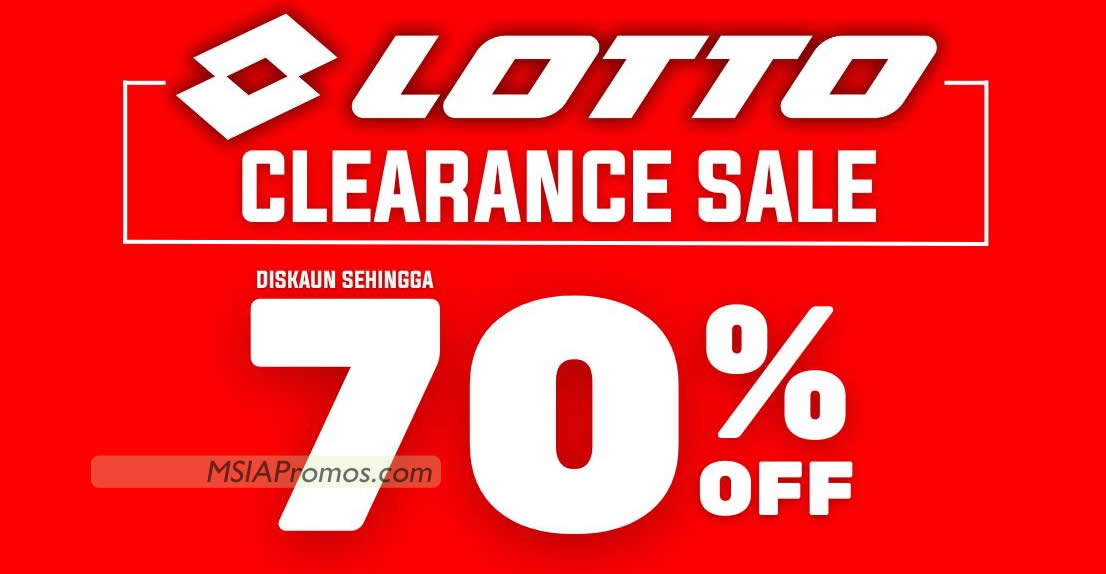 Featured image for LOTTO Clearance Sale at Malakat Mall Cyberjaya till 19 Nov 2023