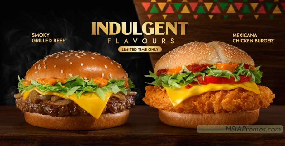 Featured image for McDonald's M'sia launches NEW Smoky Grilled Beef & Mexicana Chicken Burger from 9 Nov 2023