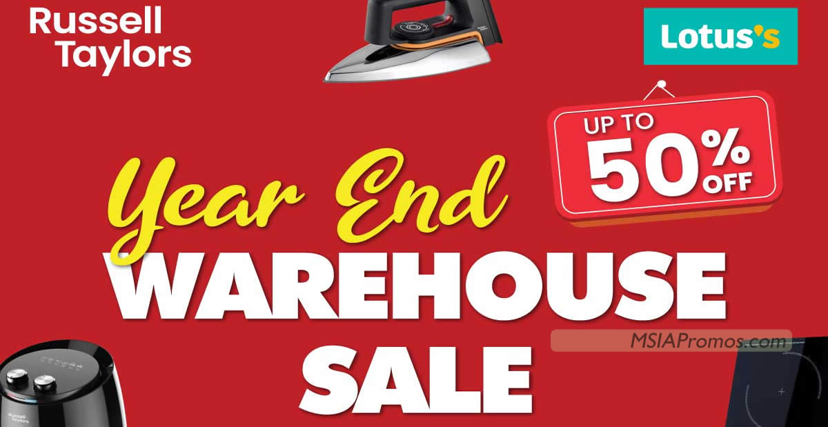 Featured image for Russell Taylors Year-End Warehouse Sale till 13 Dec 2023