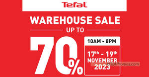 Featured image for (EXPIRED) Tefal Warehouse Sale at Glo Damansara from 17 – 19 Nov 2023