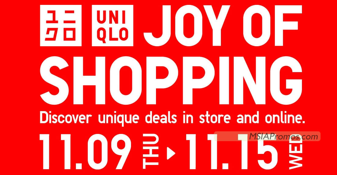 Featured image for Uniqlo M'sia 11.11 limited time offers till 15 Nov 2023
