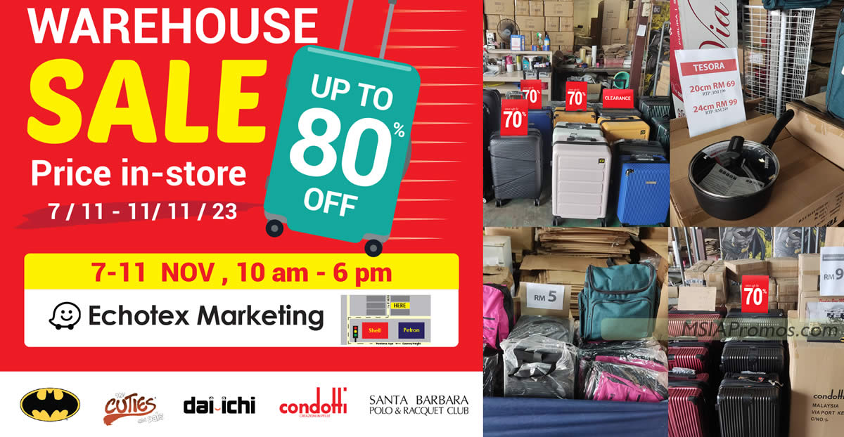 Featured image for ViaCondotti Warehouse Sale has up to 80% off from 7 - 11 Nov 2023