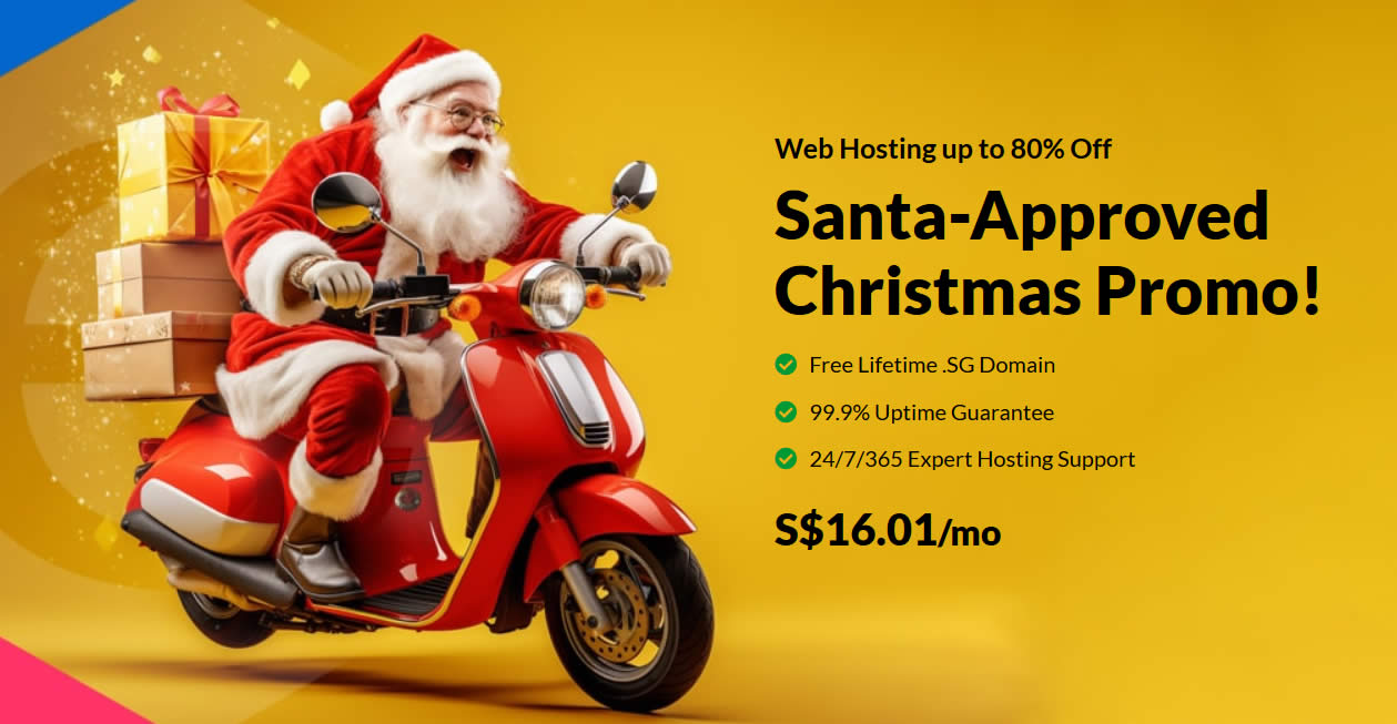 Featured image for Exabytes S'pore web services Christmas promo from 14 Dec 2023