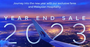 Featured image for Malaysia Airlines 2023 Year-End Sale now on till 20 Dec, enjoy fares from RM79 for travel up to 30 Sep