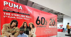Featured image for Puma 60% Off Storewide Expo Sale at The Starling till 11 Dec 2023