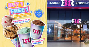 Featured image for Baskin-Robbins M’sia has Buy-1-FREE-1 promotion till 30 March 2024