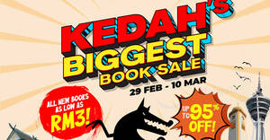 Featured image for Big Bad Wolf Books fair at Alor Setar, Kedah from 29 Feb – 10 Mar 2024