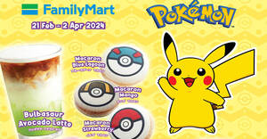 Featured image for FamilyMart M’sia has special Pokémon themed offerings till 2 Apr 2024
