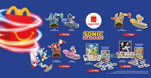 Featured image for (EXPIRED) McDonald’s M’sia is giving away FREE Sonic The Hedgehog toy with every Happy Meal till 3 Apr 2024