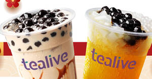 Featured image for Get 2 Tealive drinks for only RM14 from February 9th to February 14th, 2024
