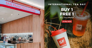 Featured image for San Francisco Coffee Celebrates International Tea Day with 1-for-1 ALL TEA on 21 May 2024