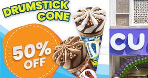 Featured image for (EXPIRED) CU Malaysia Offers 50% Discount on Nestlé Drumstick Ice Cream Cones Until 25 June 2024