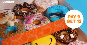 Featured image for (EXPIRED) Dunkin’ Malaysia Has Buy-9-Get-3-Free Donuts and More on 12 June 2024