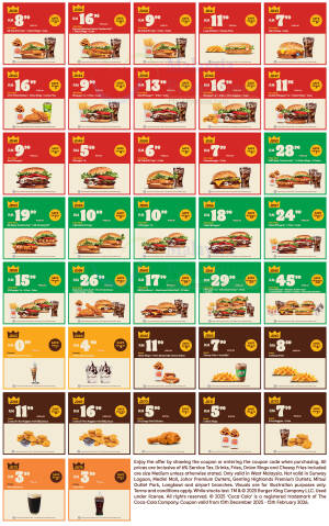 Burger King Malaysia promotions 15 Dec 2025