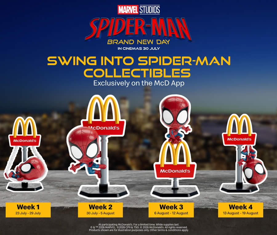 McDonald s M sia New Spider Man Brand New Day Happy Meal Toys From 23 
