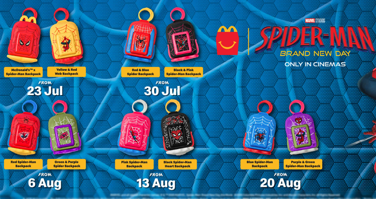 McDonald s M sia New Spider Man Brand New Day Happy Meal Toys From 23 