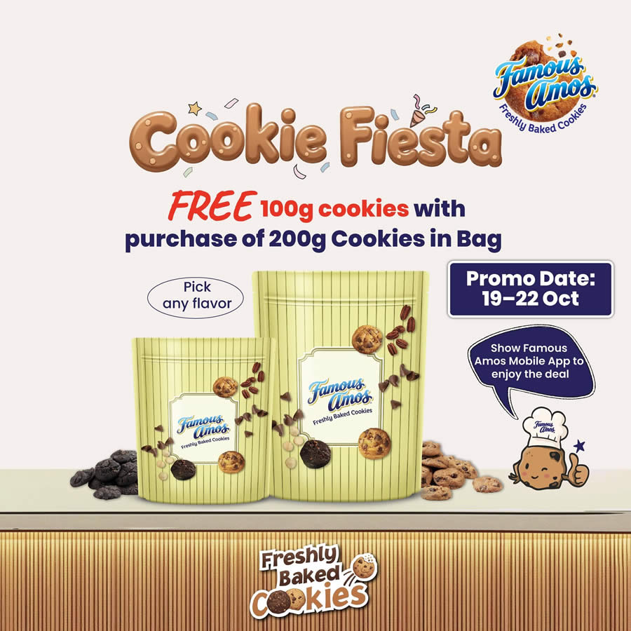 Famous Amos 19 Oct 2026